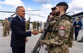 PM Mark Carney Visits Adazi Military Base - Germany