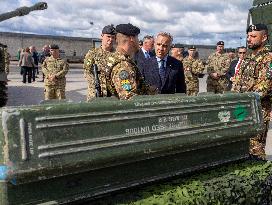 PM Mark Carney Visits Adazi Military Base - Latvia