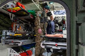 PM Mark Carney Visits Adazi Military Base - Latvia