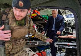 PM Mark Carney Visits Adazi Military Base - Latvia