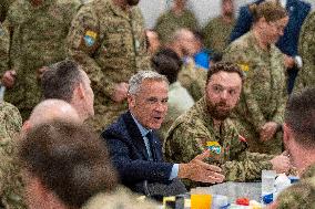 PM Mark Carney Visits Adazi Military Base - Latvia