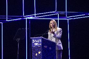 Giorgia Meloni Visits Rimini Meeting - Italy