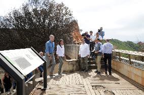Royals Visit Fire-Affected Areas In Lake Sanabria