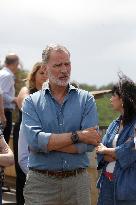 Royals Visit Fire-Affected Areas In Lake Sanabria