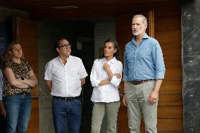 Royals Visit Fire-Affected Areas In Lake Sanabria