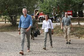 Royals Visit Fire-Affected Areas In Lake Sanabria