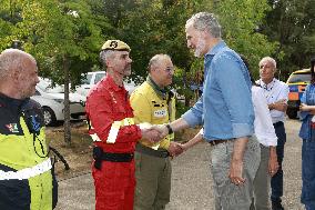 Royals Visit Fire-Affected Areas In Lake Sanabria