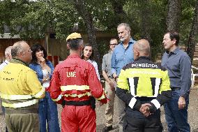 Royals Visit Fire-Affected Areas In Lake Sanabria