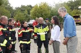 Royals Visit Fire-Affected Areas In Lake Sanabria