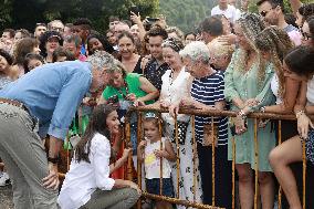 Royals Visit Fire-Affected Areas In Lake Sanabria