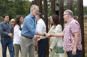 Royals Visit Fire-Affected Areas In Lake Sanabria