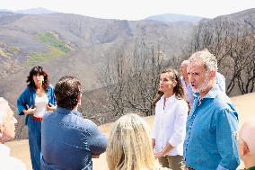 Royals Visit Fire-Affected Areas In Lake Sanabria
