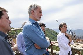 Royals Visit Fire-Affected Areas In Lake Sanabria