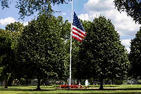 Flags lowered at White House for victims of mass shooting in Minneapolis