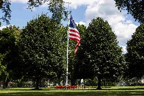 Flags lowered at White House for victims of mass shooting in Minneapolis