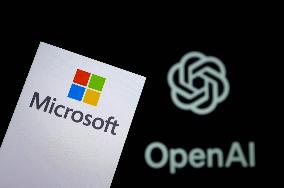 Illustration Microsoft OpenAI