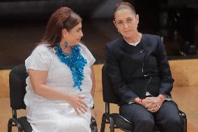 Mexican President Claudia Sheinbaum at Inaugural Ceremony for the New National Baccalaureate - Mexico