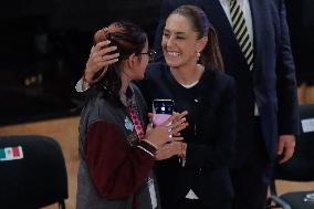 Mexican President Claudia Sheinbaum at Inaugural Ceremony for the New National Baccalaureate - Mexico