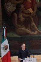 Mexican President Claudia Sheinbaum at Inaugural Ceremony for the New National Baccalaureate - Mexico