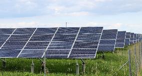 Solar panels in Hokkaido