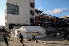 Displaced Children At Gaza City Shelter