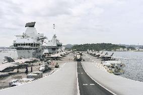 Prince of Wales carrier at port in Tokyo