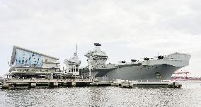 Prince of Wales carrier at port in Tokyo