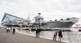Prince of Wales carrier at port in Tokyo