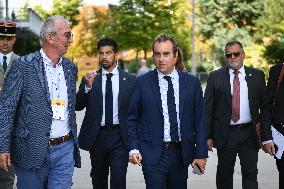 French Minister for the Armed Forces Sebastien Lecornu at the REF 2025 in Paris FA