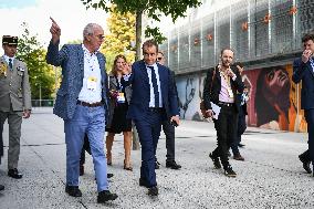 French Minister for the Armed Forces Sebastien Lecornu at the REF 2025 in Paris FA