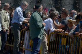 Royals Visit Fire-Affected Areas In Ourense