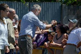 Royals Visit Fire-Affected Areas In Ourense