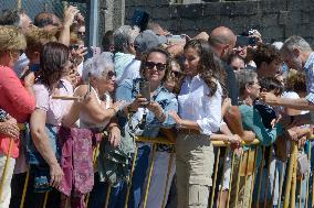 Royals Visit Fire-Affected Areas In Ourense