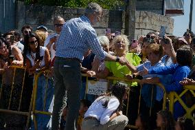 Royals Visit Fire-Affected Areas In Ourense