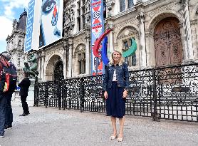 Marie Barsacq Marks First Anniversary At City Hall - Paris