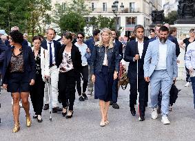 Marie Barsacq Marks First Anniversary At City Hall - Paris