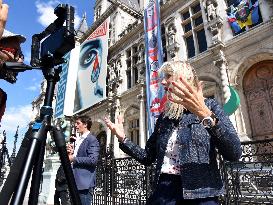 Marie Barsacq Marks First Anniversary At City Hall - Paris