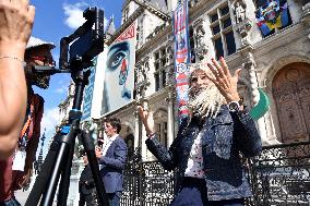 Marie Barsacq Marks First Anniversary At City Hall - Paris