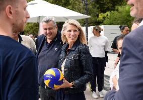 Marie Barsacq Marks First Anniversary At City Hall - Paris