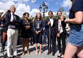 Marie Barsacq Marks First Anniversary At City Hall - Paris