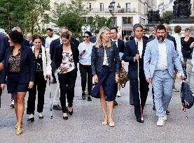 Marie Barsacq Marks First Anniversary At City Hall - Paris