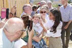 Spanish Royals Galicia  wildfires