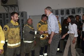 Spanish Royals Galicia  wildfires