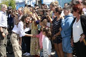 Spanish Royals Galicia  wildfires