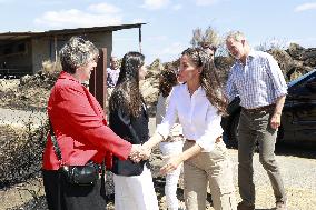 Spanish Royals Galicia  wildfires