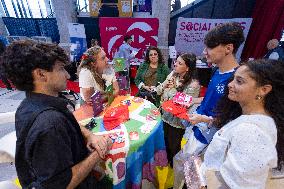 French left-wing Parti Socialiste (PS) Campus - Blois