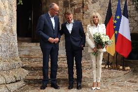 Chancellor Merz And French President Macron Press Statement - Bormes-Les-Mimosa