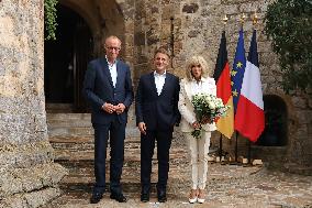 Chancellor Merz And French President Macron Press Statement - Bormes-Les-Mimosa