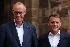 Chancellor Merz And French President Macron Press Statement - Bormes-Les-Mimosa