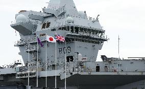 Prince of Wales carrier at port in Tokyo